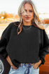 Ribbed Corduroy Oversized Sweatshirt